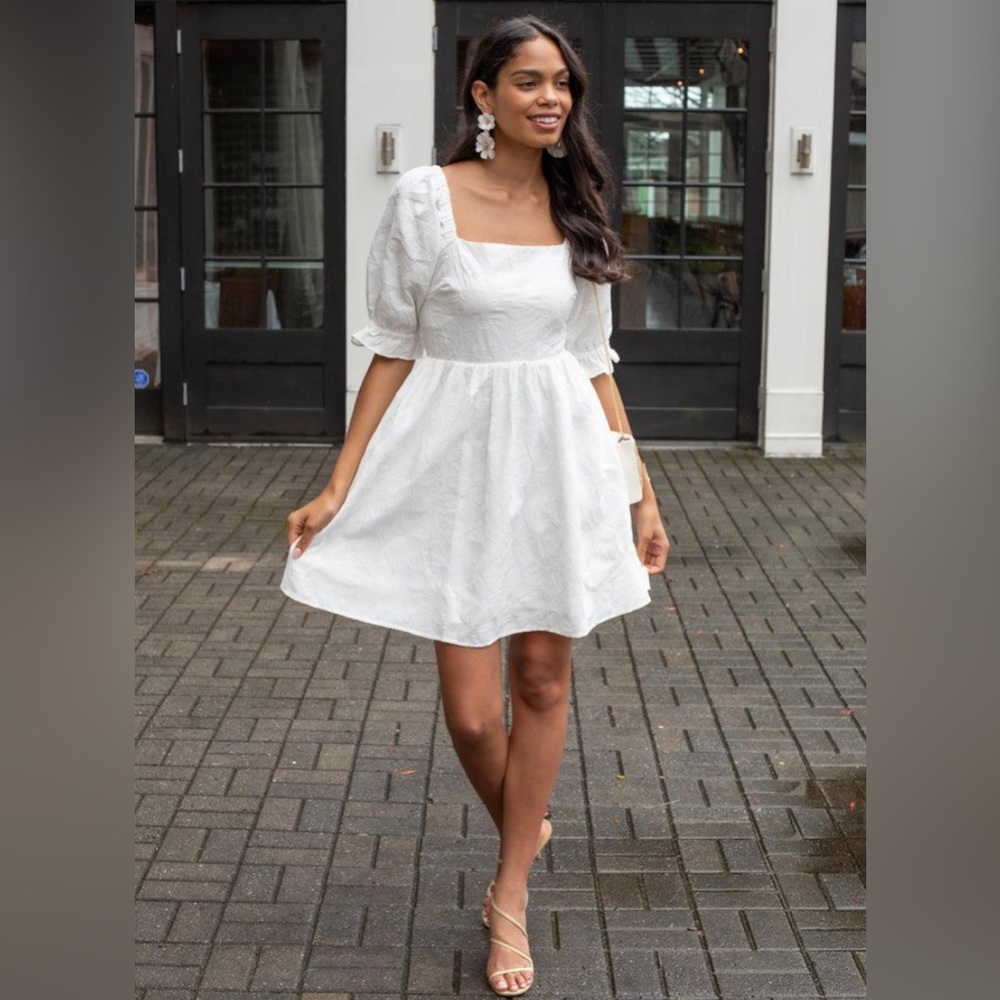 FRNCH Sora floral embroidered dress